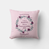 ZEGEN GEBED BEANTWOORDEN GOD | Bloemen Baby PINK Kussen (Voorkant)
