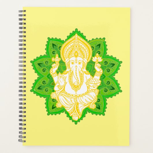Zegen Geel & Groen Heer Ganesh Planner (Voorkant)