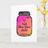 Zegen goed Uw Wenskaart van de Kruik van de Kaart (Gele Bloem)