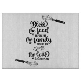 Zegen het eten snijplank