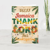 Zegen Jamaica dankdag Kaart (Voorkant)
