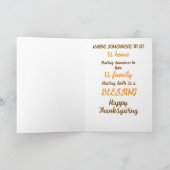 Zegen Jamaica dankdag Kaart (Binnen)