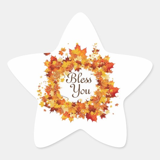 zegen je dat je stikt met liefde ster sticker (Voorkant)