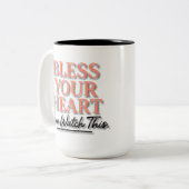 Zegen je hart. Bekijk dit nu Tweekleurige Koffiemok (Voorkant links)
