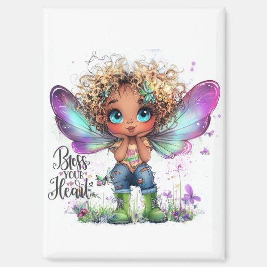 Zegen je hart fee magneet (Voorkant)