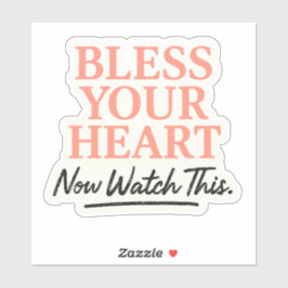 Zegen je hart, kijk hier naar sticker