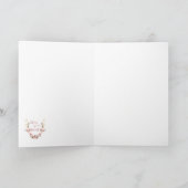 Zegen je hart (roze bloemen) kaart (Binnen)