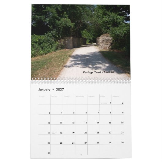 Zegen langs de Bike-sporen Kalender (Jan 2027)
