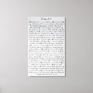 Zegen Lord O mijn het versPsalm 103 van de Canvas Afdruk