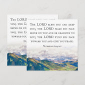 Zegen, Numeri 6:24-26, Aquarel Landschap (Voorkant / Achterkant)