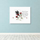 ZEGEN ONS HUISDOEK CANVAS AFDRUK (Insitu (Houten vloer))