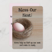 Zegen ons nest, nestfeest kaart (Voorkant / Achterkant)