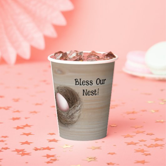 Zegen ons nest, nestfeest papieren bekers (Insitu)