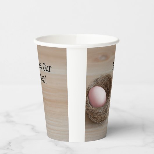 Zegen ons nest, nestfeest papieren bekers (Links)