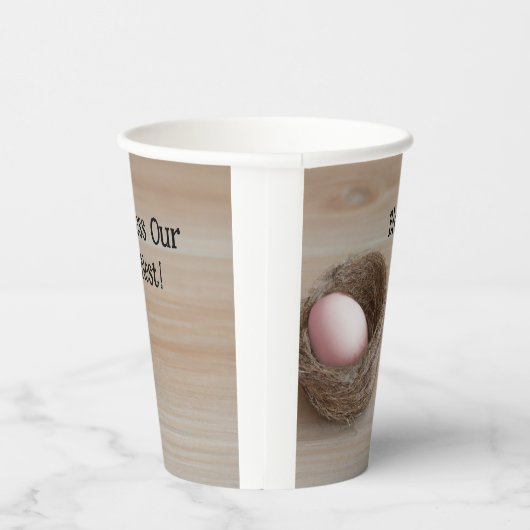Zegen ons nest, nestfeest papieren bekers (Rechts)
