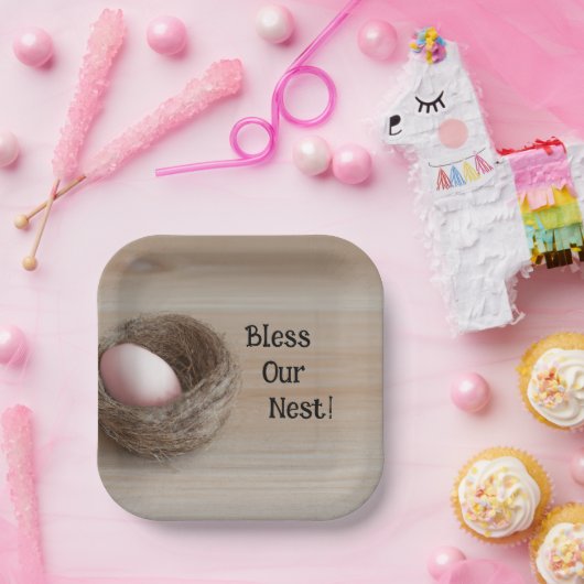 Zegen ons nest, nestfeest papieren bordje (Feest)