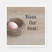 Zegen ons nest, nestfeest servet (Voorkant)