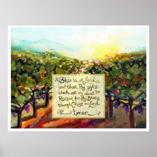 Zegen ons Oh Lord Prayer Poster (Voorkant)