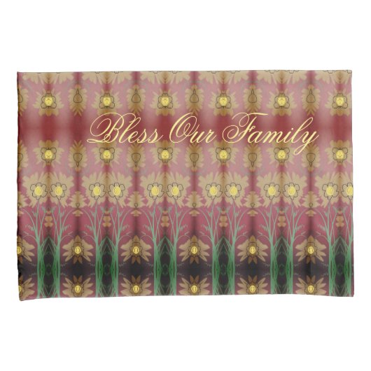 Zegen onze familie kussen Hoesjes Kussensloop (Voorkant-Rechts)