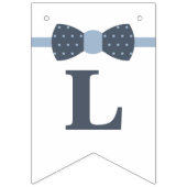 Zegen onze kleine Man banner, Navy, grijs Vlaggetjes (Tweede vlag)