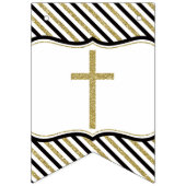 Zegen onze zoon Banner, zwart, goud Vlaggetjes (Eerste vlag)