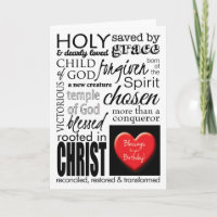 Zegen op Uw Verjaardag, Christelijke Typografie