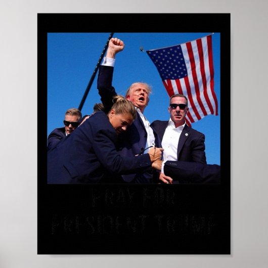 Zegen President Trump2 Poster (Voorkant)