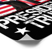 Zegen President Trump 2024 Steun Trump verkiezing Poster (Hoek)