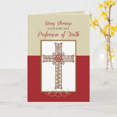 Zegen RCIA op Beroep van Geloof, Kruis op Re Kaart (Gele Bloem)