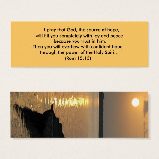 Zegen Rom 15:13 Mini Visitekaartjes (Voorkant /achterkant)