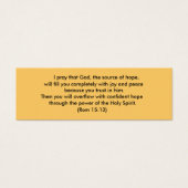 Zegen Rom 15:13 Mini Visitekaartjes (Voorkant)