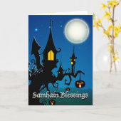 'Zegen Samhain Kaart (Gele Bloem)