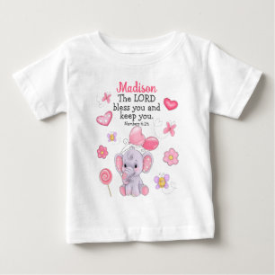 Zegen Schrift Cute Meisje Custom Naam Shirt Top