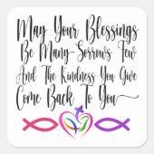 Zegen Sticker (Voorkant)