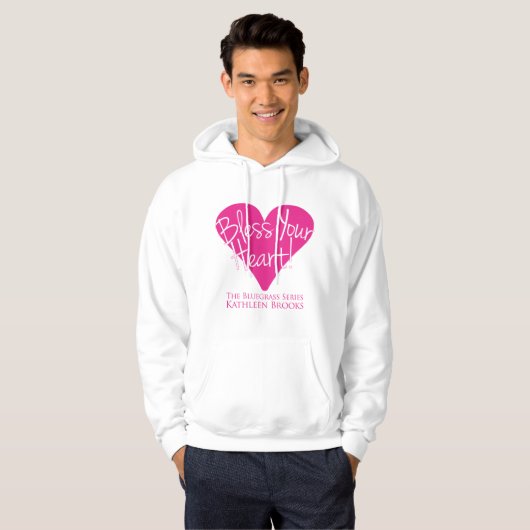Zegen uw hart mannen hoodie (Voorkant volledig)