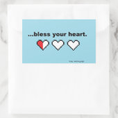 "Zegen uw hart" Sticker (Tas)