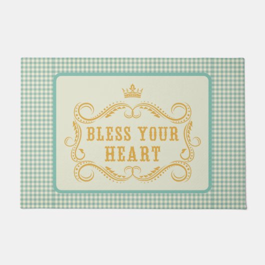 Zegen uw hart Zuidelijke Quote Deurmat (Voorkant)