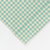 Zegen uw hart Zuidelijke Quote Gingham Fleece Deken (Hoek)