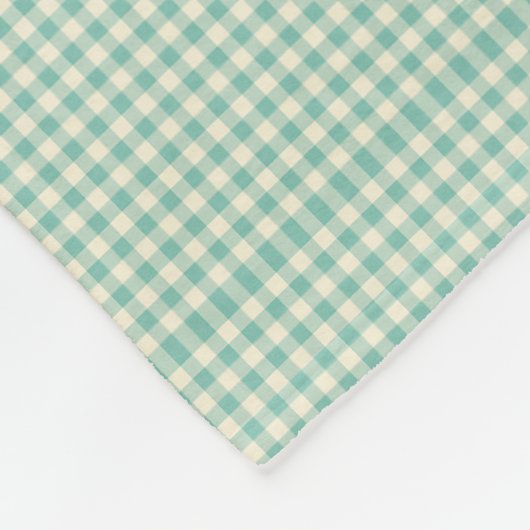 Zegen uw hart Zuidelijke Quote Gingham Fleece Deken (Hoek)