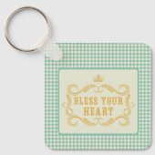 Zegen uw hart Zuidelijke Quote Sleutelhanger (Voorkant)