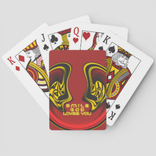 Zegen van Boven: Gods Liefde Spirituele Groet Pokerkaarten