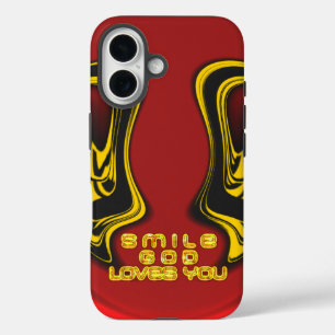 Zegen van Boven Gods Liefde Spirituele Kunst iPhone 16 Hoesje