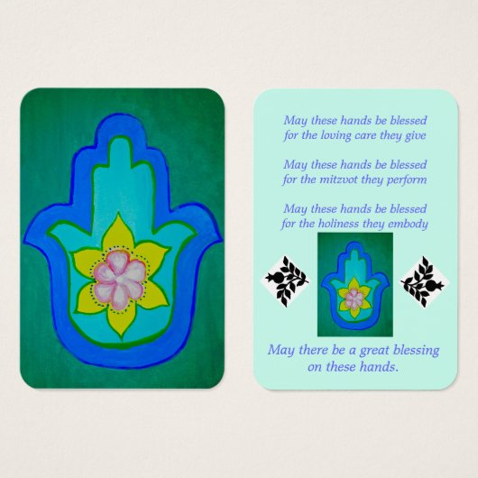 Zegen van de Handen Kaart (Voorkant /achterkant)
