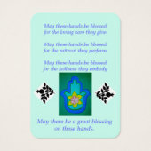 Zegen van de Handen Kaart (Achterkant)