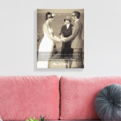 Zegen van de Handen Quote Foto Bruiloft Canvas Afdruk (Insitu (Woonkamer))