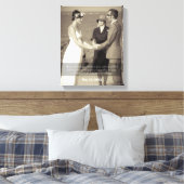 Zegen van de Handen Quote Foto Bruiloft Canvas Afdruk (Insitu (Slaapkamer))