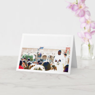 Zegen van de Huisdieren in Spaanse Stad Kaart