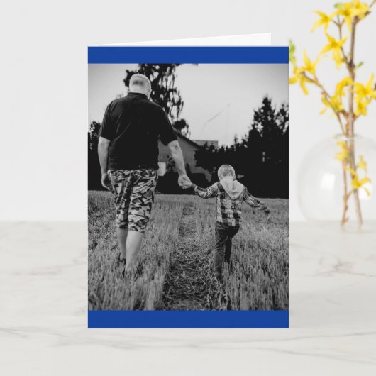 Zegen van de Kaart van Vaderdag van de God (Gele Bloem)