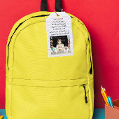 Zegen van de Rugzakken Apple voor de Leraar Cadeaulabel