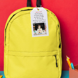 Zegen van de Rugzakken Apple voor de Leraar Cadeaulabel